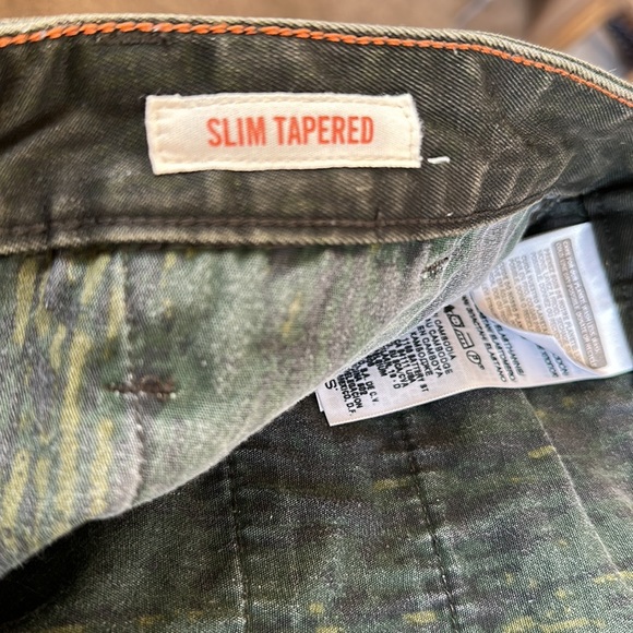 Dockers/Levi Strauss Alpha Green Graffiti Khaki Jeans size 34x32 Slim Tapered - Picture 16 of 16